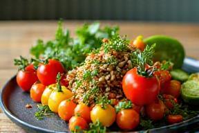 Assiette colorée Vegan Gourmet